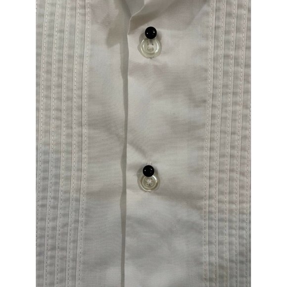 Spring Notion Boy Shirt Button Down White Buttons Long Sleeve Cotton Size 4T - Picture 9 of 9